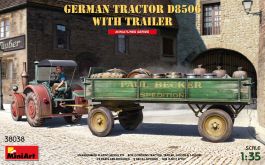 MiniArt 1/35 German Tractor D8506 with Trailer