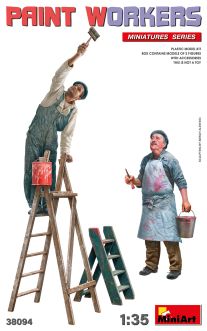 MiniArt 1/35 Paint Workers with Accessories