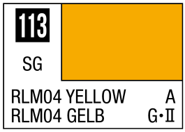Mr Hobby Mr. Color 113 - RLM04 Yellow (Semi-Gloss) - 10ml (6 Pack)