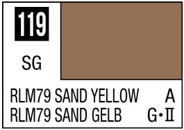 Mr Hobby Mr. Color 119 - RLM76 Sand Yellow (Semi-Gloss/Aircraft) - 10ml (6 Pack)