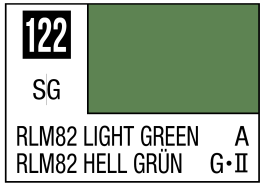 Mr Hobby Mr. Color 122 RLM82 Light Green (Semi-Gloss) - 10ml (6 Pack)