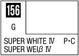 Mr Hobby Mr. Color 156 - Super White IV (Gloss/Primary Car) - 10ml (6 Pack)