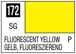 Mr Hobby Mr. Color 172 - Semi Gloss Fluorescent Yellow - 10ml (6 Pack)