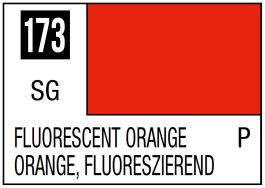 Mr Hobby Mr. Color 173 - Fluorescent Orange (Gloss/Primary) - 10ml (6 Pack)