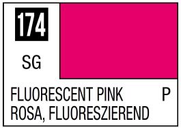 Mr Hobby Mr. Color 174 - Fluorescent Pink (Gloss/Primary) - 10ml (6 Pack)