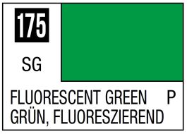 Mr Hobby Mr. Color 175 - Fluorescent Green (Gloss/Primary) - 10ml (6 Pack)