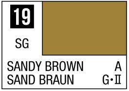 Mr Hobby Mr. Color 19 - Sandy Brown (Semi-Gloss/Aircraft) - 10ml (6 Pack)