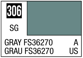Mr Hobby Mr. Color 306 Gray FS36270 (Semi-Gloss) - 10ml (6 Pack)