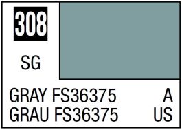 Mr Hobby Mr. Color 308 Gray FS36375 (Semi-Gloss/Aircraft) - 10ml (6 Pack)