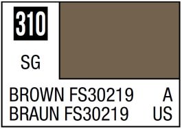 Mr Hobby Mr. Color 310 - Brown FS30219 (Semi-Gloss/Aircraft) - 10ml (6 Pack)