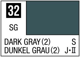 Mr Hobby Mr. Color 32 - Dark Gray (2) (Semi-Gloss/Ship) - 10ml (6 Pack)