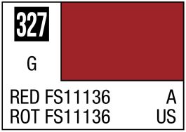 Mr Hobby Mr. Color 327 Red FS11136 (Gloss/Aircraft) - 10ml (6 Pack)