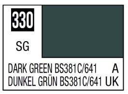 Mr Hobby Mr. Color 330 - Dark Green Bs381C/641 (Semi-Gloss/Aircraft) - 10ml (6 Pack)