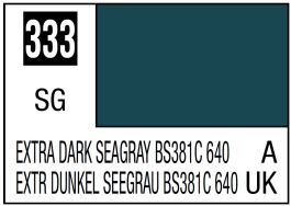 Mr Hobby Mr. Color 333 Extra Dark Seagray BS381C 640 (Semi-Gloss/Aircraft) - 10ml (6 Pack)