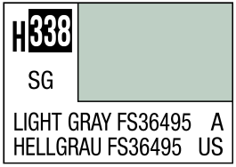 Mr Hobby Mr. Color 338 Light Gray FS36495 (Semi-Gloss) - 10ml (6 Pack)