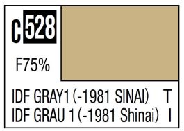Mr Hobby Mr. Color C528 IDF Gray 1 (-1981 Sinai) (IDF Tank -1981) - 10ml (6 Pack)