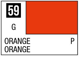 Mr Hobby Mr. Color 59 - Orange (Semi-Gloss/Aircraft) - 10ml (6 Pack)