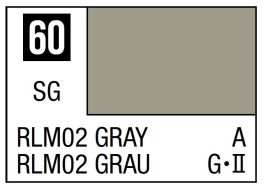 Mr Hobby Mr. Color 60 - RLM02 Gray (Semi-Gloss/Aircraft) - 10ml (6 Pack)