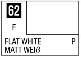 Mr Hobby Mr. Color 62 - Flat White (Flat/Primary) - 10ml (6 Pack)