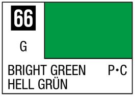 Mr Hobby Mr. Color 66 - Bright Green (Gloss/Primary Car) - 10ml (6 Pack)