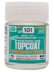 Mr Hobby GH101 Premium Top Coat Smooth Clear UV Cut (MATT) 18ml Bottle Top Coat