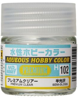 Mr Hobby Aqueous Color H102 Premium Clear Semi Gloss (6 Pack)