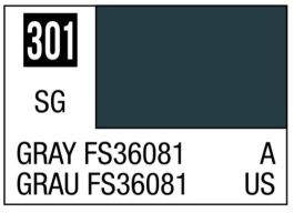 Mr Hobby Aqueous Color H301 Semi Gloss Gray FS36081 Charcoal Lizard Camouflage 10ml Bottle (6 Pack)