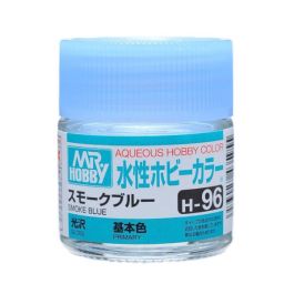 Mr Hobby Aqueous Color H96 Gloss Smoke Blue 10ml Bottle (6 Pack)