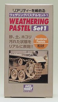 Mr Hobby Mr. Weathering Pastel Color Set 1