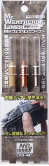 Mr Hobby Mr. Weathering PP202 Weathering Liner Color Set 2 (Mud) (6 Pack)