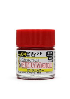 Mr Hobby Gundam Color UG04 MS Red 10ml Bottle (6 Pack)