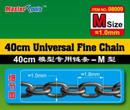 Master Tools 40cm Universal Fine Chain M Size 1.0mm x 1.8mm