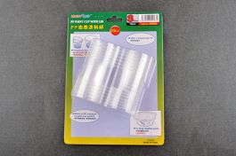 Master Tools PP Paint Cup with Lid - S Size 28cc x 12pcs