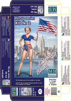 Master Box Models 1/24 Pin-up series, Kit No. 2. Betty