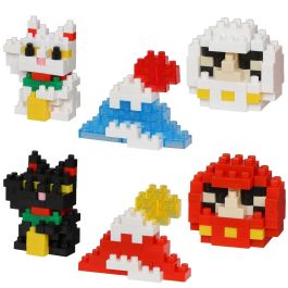 Nanoblock Mininano Series Lucky Charm & Omikuji (Blind Box of 6)