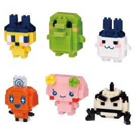 Nanoblock mininano Series Tamagotchi Assortment 1 (Blind Box of 6), "Tamagotchi"