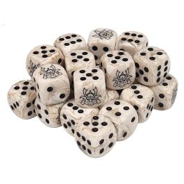 Conquest: Yoroni - Parchment Marbled Dice