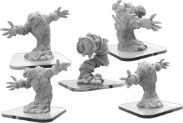 Monsterpocalypse: Elemental Champions Fire Kami & Air Avatar Unit (White Metal)