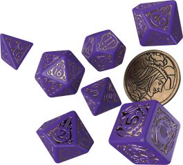 The Witcher Dice Set: Dandelion - Viscount de Lettenhove (7 + coin)