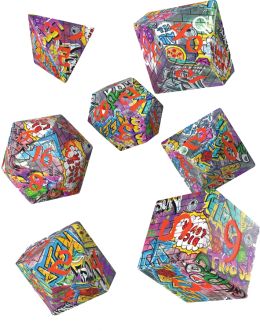 Full Art Dice Set Graffiti
