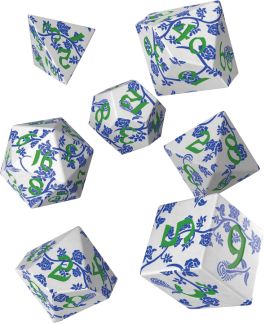 Full Art Dice Set Porcelain