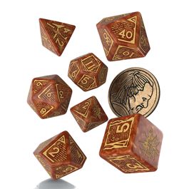 The Witcher Dice Set: Vesemir - The Wise Witcher (7 + coin)