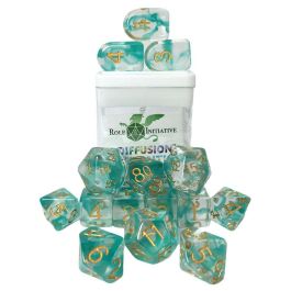 15-Set Diffusion Atlantis with Arch'd4 & Balance'd20 Dice