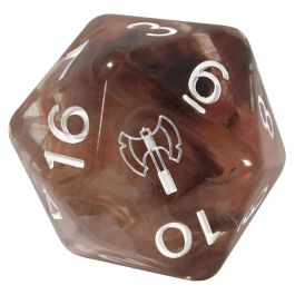 d20 Single 30mm Diffusion Barbarian Rage with symbol