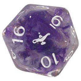 d20 Single 30mm Diffusion Djinni's Wish with symbol