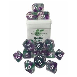 Dice:15-Set Diffusion Goblin Green