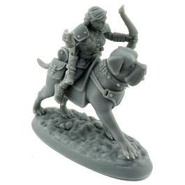 Dungeon Dweller: Halfling on Dog (Female)