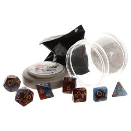 Pizza Dungeon Dice: Boss Red-Blue Nebula gold