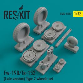 Res/Kit Fw-190/Ta-152 (Late version) Type 2 wheels set