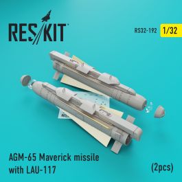 Res/Kit AGM-65 Maverick missile with LAU-117 (2pcs)(AV-8b, A-10, F-16, F-18)
